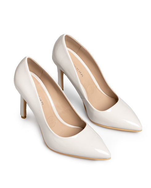 Zapatilla Tacón Hueso Básica 79009